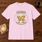 Coffee Makes You Cuter T-Shirt Light Pink coffee bar mockup