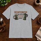 Decaffeinated T-Shirt Sport Grey short-sleeve coffee-bar flat lay