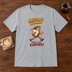 Instant Man T-Shirt Sport Grey coffee bar mockup