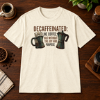 Decaffeinated T-Shirt Natural short-sleeve coffee-bar flat lay