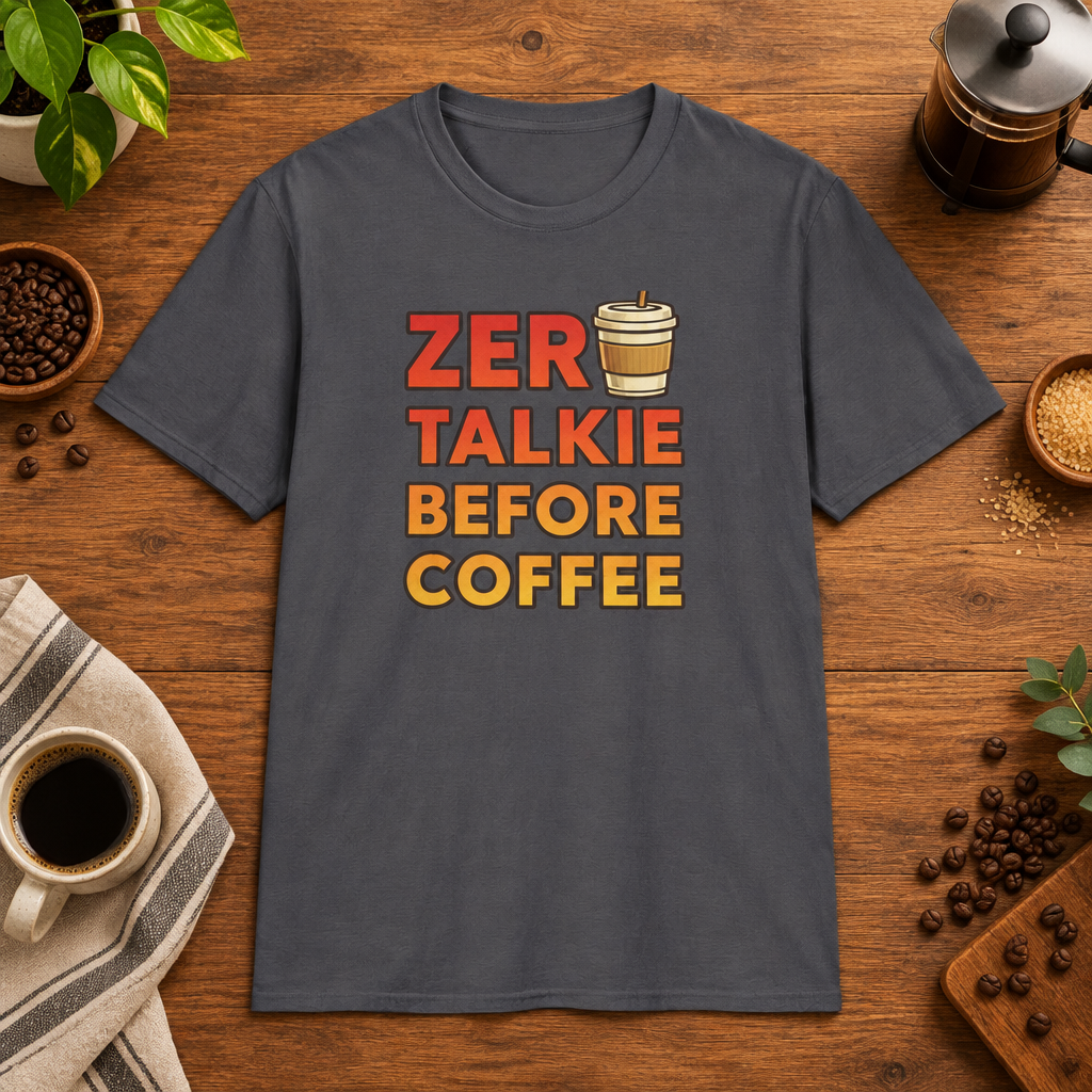 Zero Talkie T-Shirt in Navy, lifestyle mockup