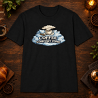Comfort Zone T-Shirt in Black, zoomed lifestyle mockup