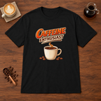 Caffeine Enthusiast - Cup T-Shirt Black coffee bar mockup