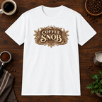 Coffee Snob T-Shirt White short-sleeve coffee-bar flat lay