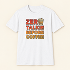 Zero Talkie T-Shirt in Black, lifestyle mockup