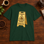 High Caffeine Intake T-Shirt Forest Green short-sleeve coffee-bar flat lay
