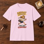 Instant Woman T-Shirt Light Pink coffee bar mockup