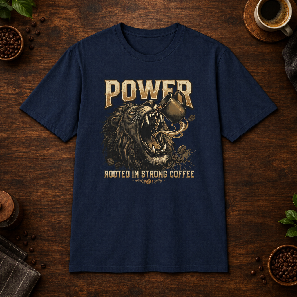 Power Navy coffee-bar mockup