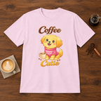 Coffee Cutie T-Shirt Light Pink coffee bar mockup