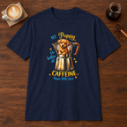My Puppy - Dark Colors T-Shirt Navy coffee bar mockup