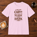 I Like My Coffee T-Shirt Light Pink coffee bar mockup