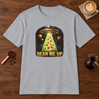 Bean Me Up T-Shirt Sport Grey coffee bar mockup