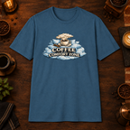 Comfort Zone T-Shirt in Indigo Blue, zoomed lifestyle mockup