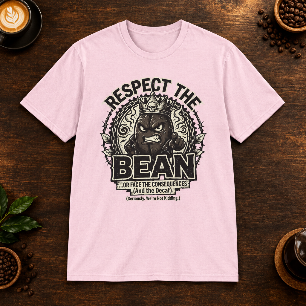 Respect the Bean Light Pink coffee-bar mockup