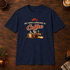 Love Language T-Shirt Navy color mockup