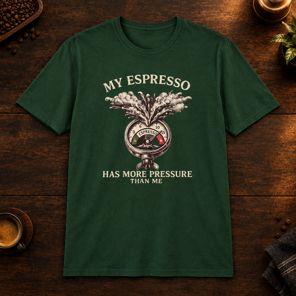 My Espresso T-Shirt Forest Green coffee-bar mockup