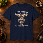 My Espresso T-Shirt Navy coffee-bar mockup