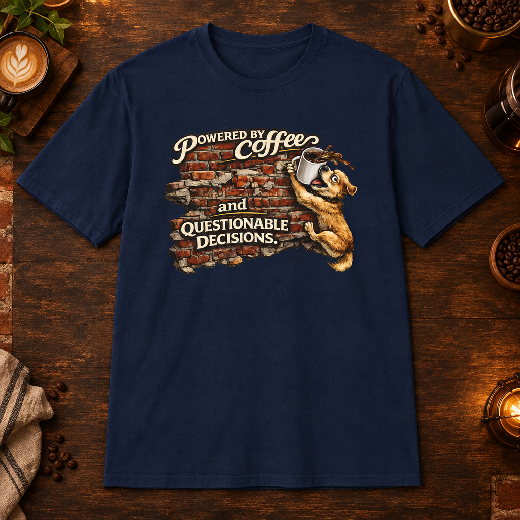 Powered by Coffee and Questionable Decisions - Navy